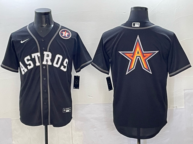 Men Houston Astros blank black 2025 Nike MLB Jersey 002